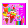 Set de Plastilinas, Sweer Tasty, (12x Plastilinas, 3x Hojas de Papel, 2x Herramientas p/Plastilinas), Set